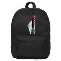 Palestinian Map Keffiyeh Thobe Patterns Palestine In Arabic 16 in Basic Backpack