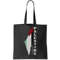 Palestinian Map Keffiyeh Thobe Patterns Palestine In Arabic Tote Bag