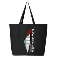 Palestinian Map Keffiyeh Thobe Patterns Palestine In Arabic 25L Jumbo Tote