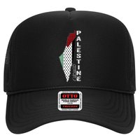 Palestinian Map Keffiyeh Thobe Patterns Palestine In Arabic Trucker Hat