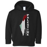 Palestinian Map Keffiyeh Thobe Patterns Palestine In Arabic Toddler Hoodie