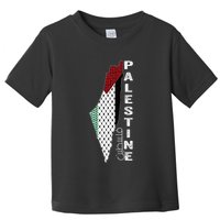 Palestinian Map Keffiyeh Thobe Patterns Palestine In Arabic Toddler T-Shirt