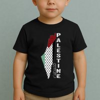 Palestinian Map Keffiyeh Thobe Patterns Palestine In Arabic Toddler T-Shirt
