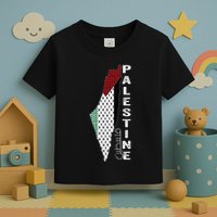 Palestinian Map Keffiyeh Thobe Patterns Palestine In Arabic Toddler T-Shirt