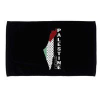 Palestinian Map Keffiyeh Thobe Patterns Palestine In Arabic Microfiber Hand Towel