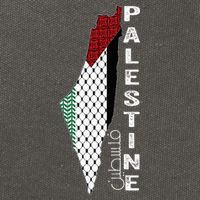 Palestinian Map Keffiyeh Thobe Patterns Palestine In Arabic Cotton Canvas Backpack