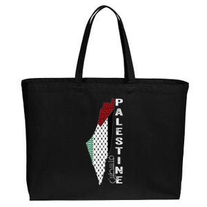 Palestinian Map Keffiyeh Thobe Patterns Palestine In Arabic Cotton Canvas Jumbo Tote