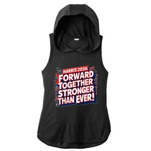 President Madam Kamala Vote For Democratic Candidate 2024 Ladies PosiCharge Tri-Blend Wicking Draft Hoodie Tank