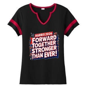 President Madam Kamala Vote For Democratic Candidate 2024 Ladies Halftime Notch Neck Tee