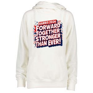 President Madam Kamala Vote For Democratic Candidate 2024 Womens Funnel Neck Pullover Hood