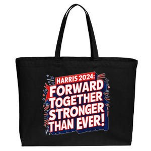 President Madam Kamala Vote For Democratic Candidate 2024 Cotton Canvas Jumbo Tote