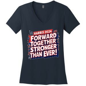 President Madam Kamala Vote For Democratic Candidate 2024 Women's V-Neck T-Shirt