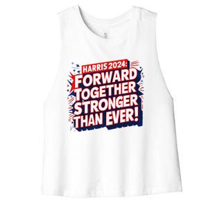 President Madam Kamala Vote For Democratic Candidate 2024 Women's Racerback Cropped Tank