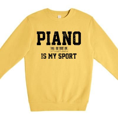 Piano Music Keyboard Musical Instrument Premium Crewneck Sweatshirt