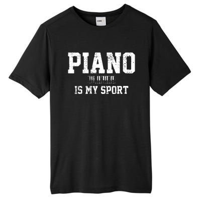 Piano Music Keyboard Musical Instrument Tall Fusion ChromaSoft Performance T-Shirt