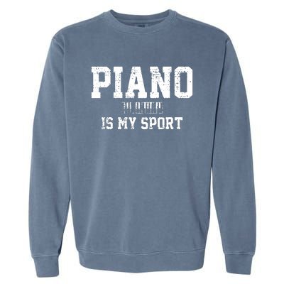 Piano Music Keyboard Musical Instrument Garment-Dyed Sweatshirt