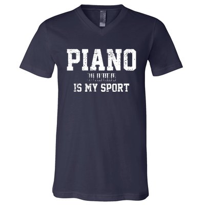 Piano Music Keyboard Musical Instrument V-Neck T-Shirt