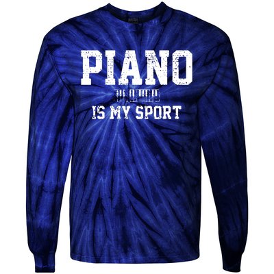 Piano Music Keyboard Musical Instrument Tie-Dye Long Sleeve Shirt