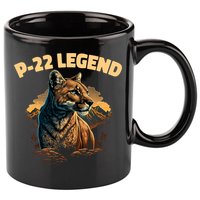 P22 Mountain Lion Silver Lake P22 11oz C Handle Ceramic Mug