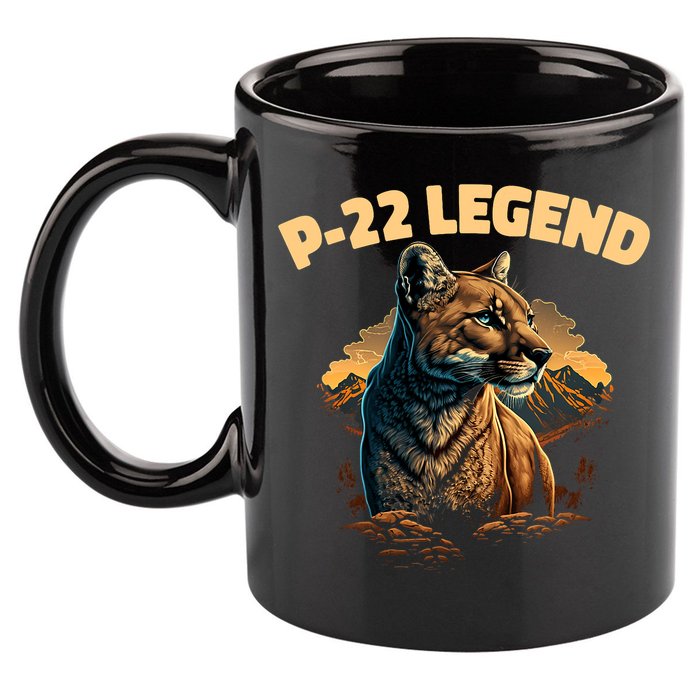 P22 Mountain Lion Silver Lake P22 11oz C Handle Ceramic Mug