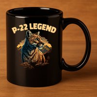 P22 Mountain Lion Silver Lake P22 11oz C Handle Ceramic Mug