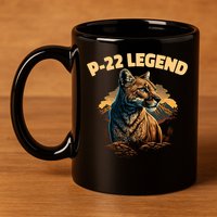 P22 Mountain Lion Silver Lake P22 11oz C Handle Ceramic Mug