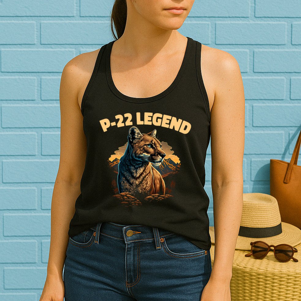 P22 Mountain Lion Silver Lake P22 Womens Tank Top