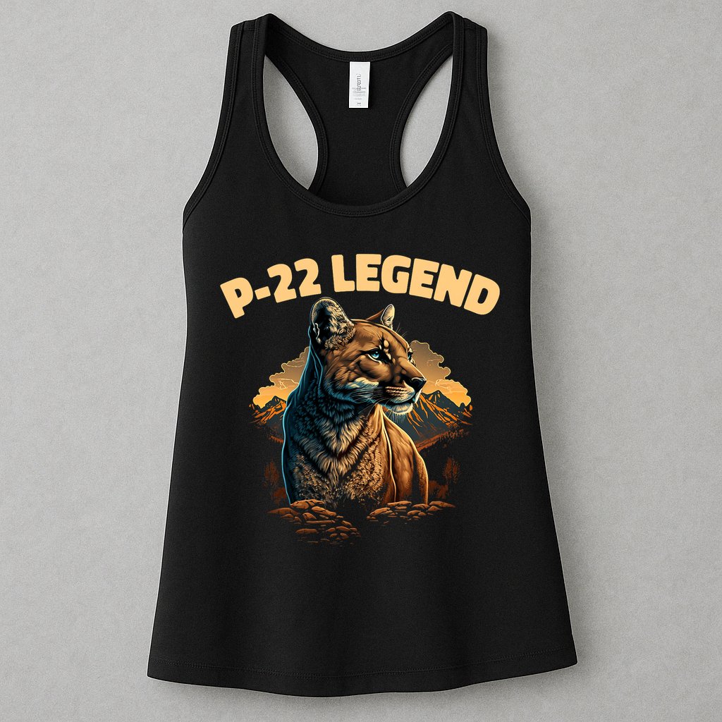 P22 Mountain Lion Silver Lake P22 Womens Tank Top