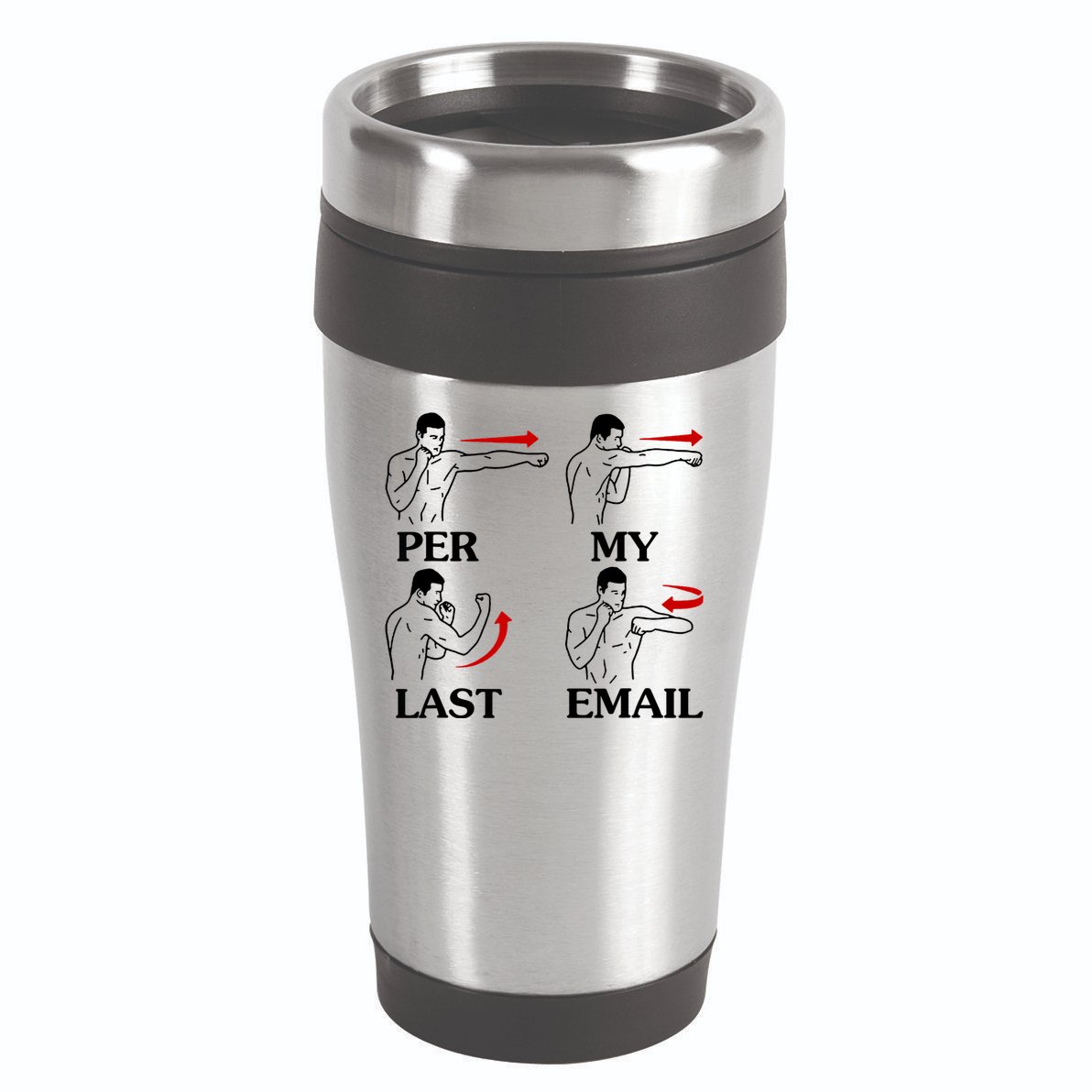 Per My Last Email Funny Men Costumed 16oz Travel Tumbler