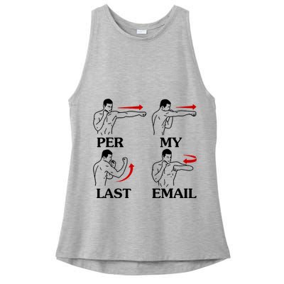 Per My Last Email Funny Men Costumed Ladies PosiCharge Tri-Blend Wicking Tank
