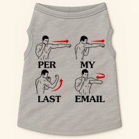 Per My Last Email Funny Men Costumed Doggie Tank