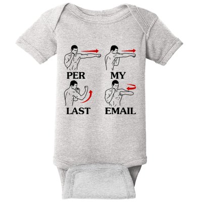 Per My Last Email Funny Men Costumed Baby Bodysuit