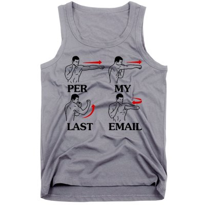 Per My Last Email Funny Men Costumed Tank Top