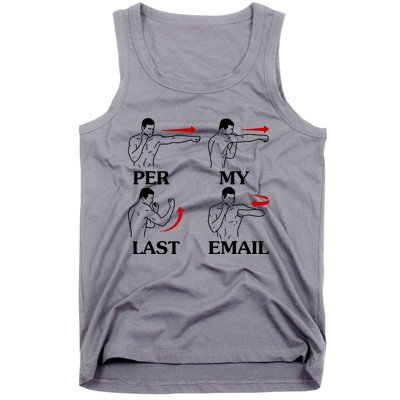 Per My Last Email Funny Men Costumed Tank Top