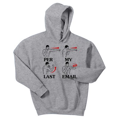 Per My Last Email Funny Men Costumed Kids Hoodie