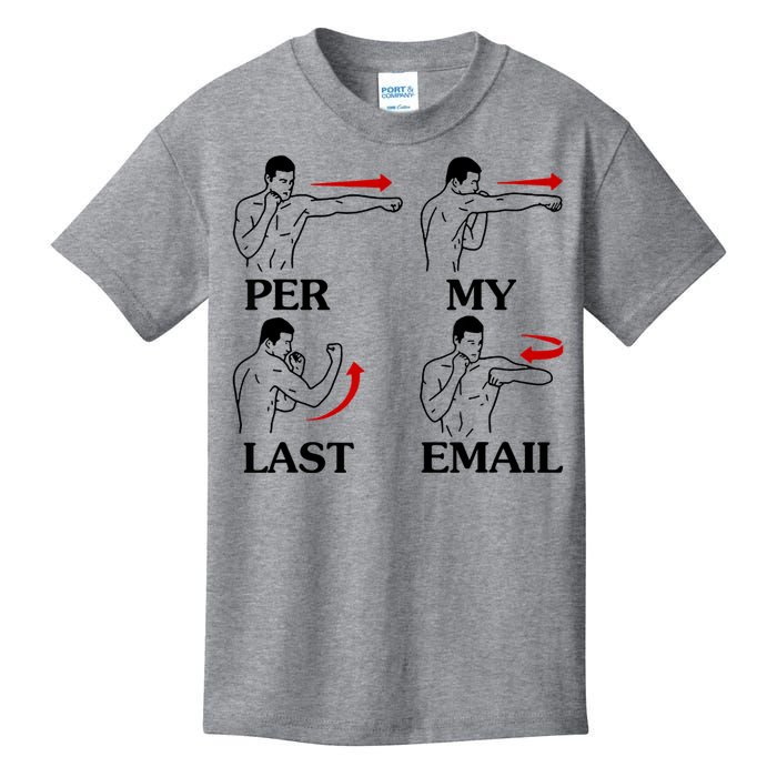 Per My Last Email Funny Men Costumed Kids T-Shirt