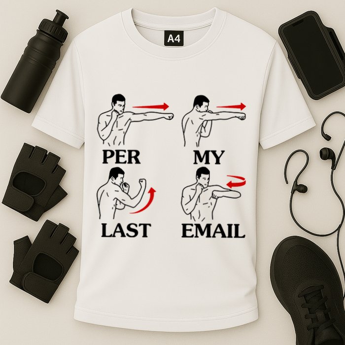 Per My Last Email Funny Men Costumed Cooling Performance Crew T-Shirt