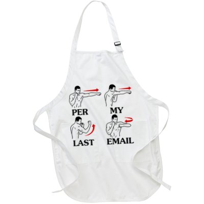 Per My Last Email Funny Men Costumed Full-Length Apron With Pockets