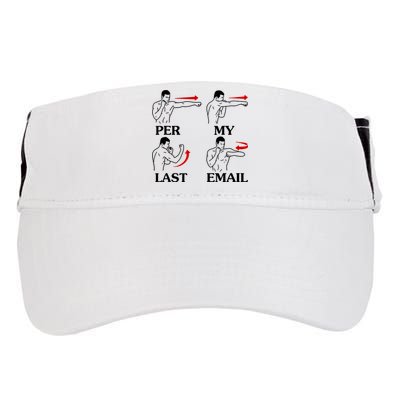 Per My Last Email Funny Men Costumed Adult Drive Performance Visor