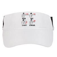Per My Last Email Funny Men Costumed Adult Drive Performance Visor