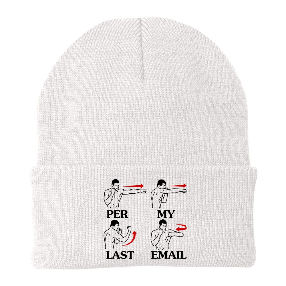 Per My Last Email Funny Men Costumed Beanie