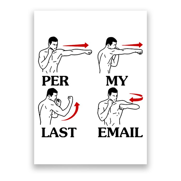Per My Last Email Funny Men Costumed Poster