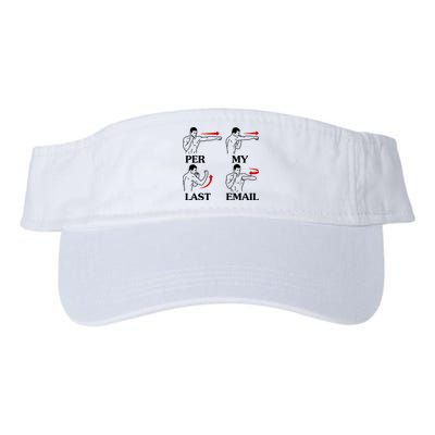 Per My Last Email Funny Men Costumed Visor