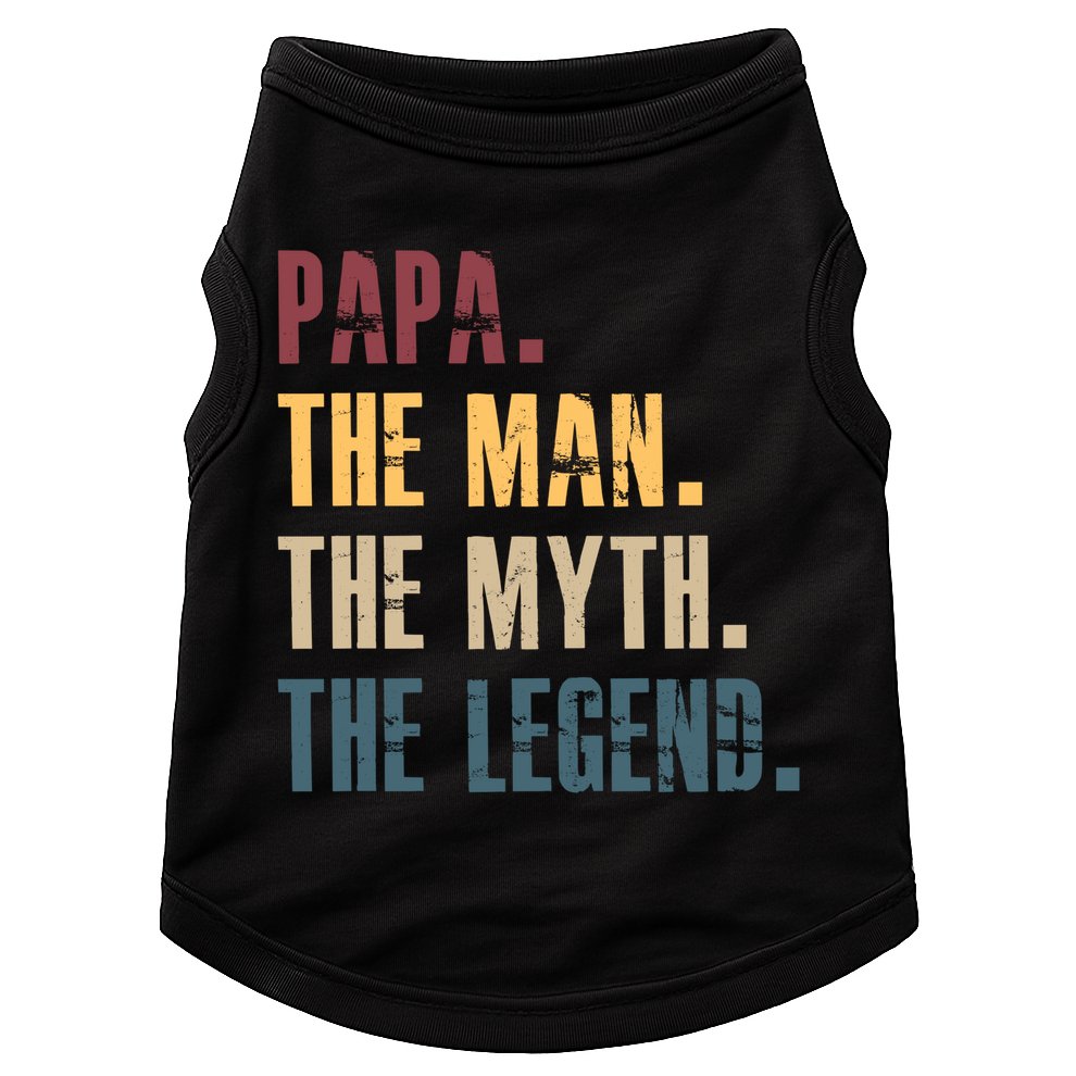 Papa Myth Legend And Dad Funny Father Gift Meaningful Gift Doggie Tank