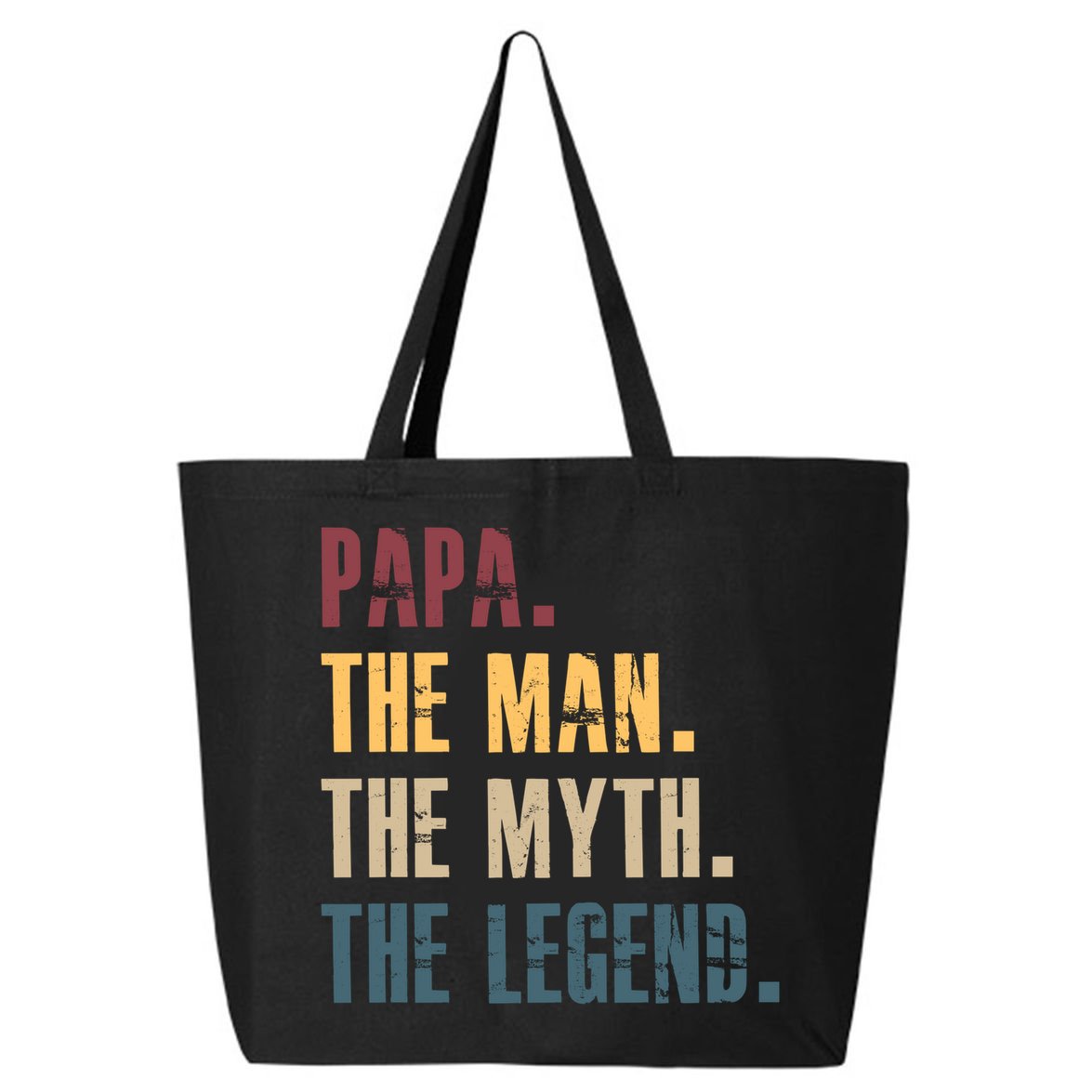 Papa Myth Legend And Dad Funny Father Gift Meaningful Gift 25L Jumbo Tote