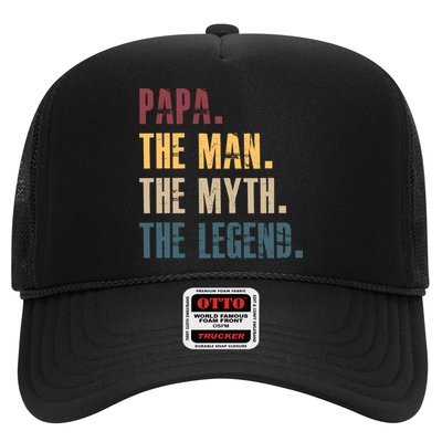 Papa Myth Legend And Dad Funny Father Gift Meaningful Gift Trucker Hat