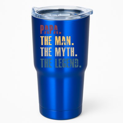 Papa Myth Legend And Dad Funny Father Gift Meaningful Gift Tumbler