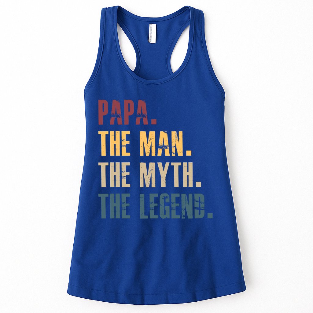 Papa Myth Legend And Dad Funny Father Gift Meaningful Gift Womens Tank Top