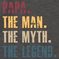 Papa Myth Legend And Dad Funny Father Gift Meaningful Gift Vector Backpack