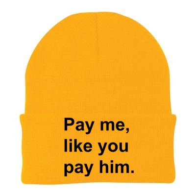 Pay Me Like You Pay Him International Women's Day Knit Cap Winter Beanie